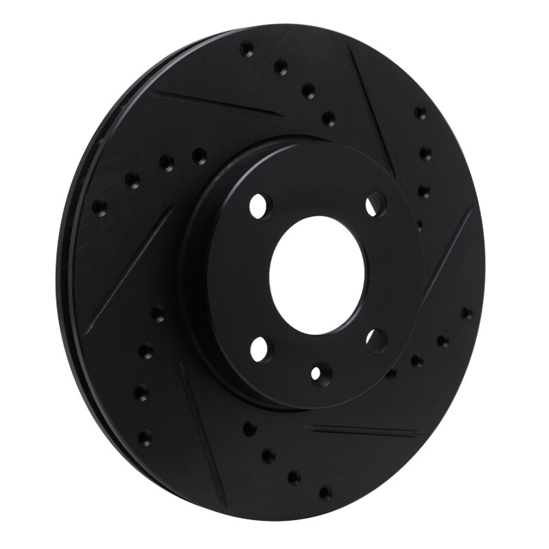 Chevrolet Spark Brake Rotor (1) - Front Right - R1 Concepts - Drilled & Slotted - Black - `16-`22 Chevrolet Spark Brake Rotor (1) - Front Right - R1 Concepts - Drilled & Slotted - Black - `16-`22